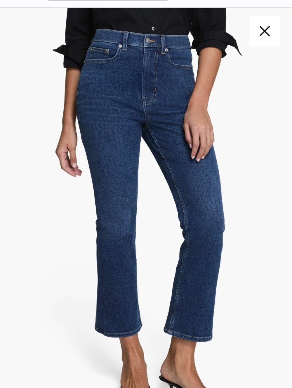 Spanx Kick Flare Jeans Color Medium Indigo Size 22W NWT